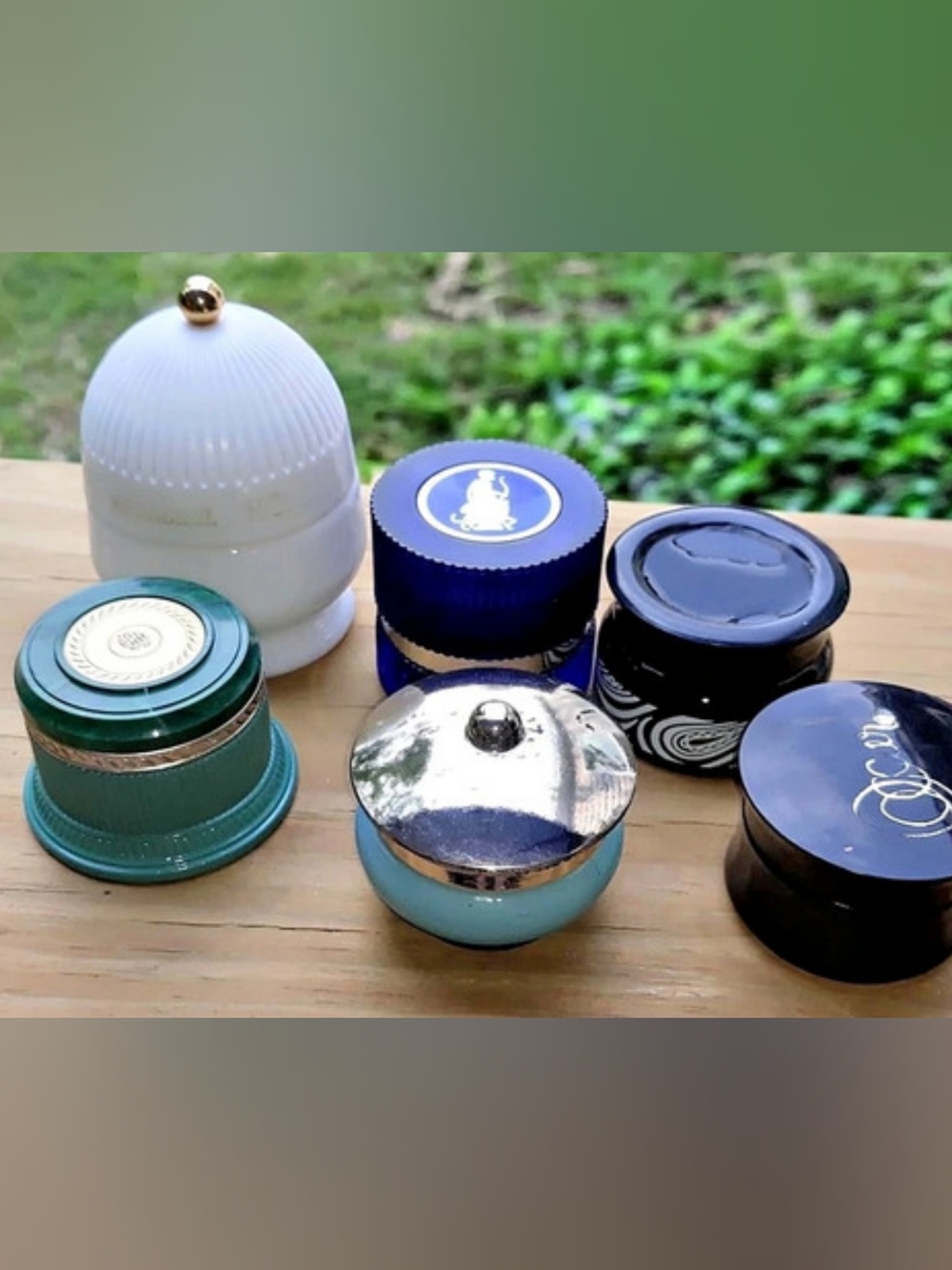 Set of 6 Vintage Avon Jars